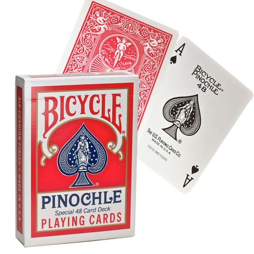 Bicycle Pinochle Playing Baraja de Cartas Fabricado En Ee.uu. Rojo Azul Standard - Imagen 7 de 11