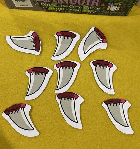 Super Tooth A Dino-Mite Dinosaur Card Game by GameWright 2015 Complete Family! - Picture 3 of 8
