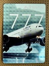 NEW Delta Air Lines Pilot Trading Card Boeing 777-200LR