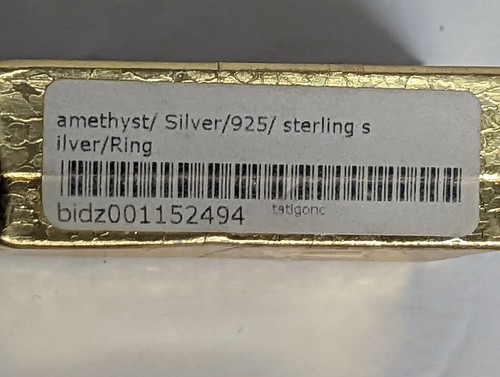 NWT Sterling Silver 925 Amethyst Ring Size 7 MSRP $123 Total 7 Stones Total - Picture 5 of 10
