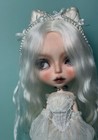 Handmade Custom Blythe Doll Ooak, girl Doll, custom cloth umbrell Hair Mohair