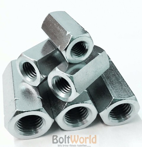 5 of M16 x 48 DIN 6334 FULLY THREADED COUPLING JOINING CONNECTOR NUT STUD BAR - Picture 1 of 2