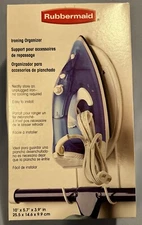 Rubbermaid Ironing Organizer Iron Board Storage Rack Holder 2188 Wall Mount New 
