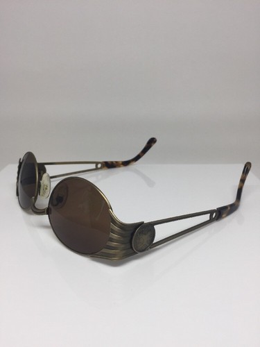 New Vintage Fendi Sunglasses Steampunk Mod. FS 142 Antique Bronze Made In Italy - Picture 6 of 11