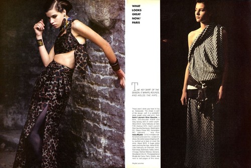 1984 Brigitte Lacombe Laetitia Firmin-Didot 12 páginas revista editorial París - Imagen 5 de 6