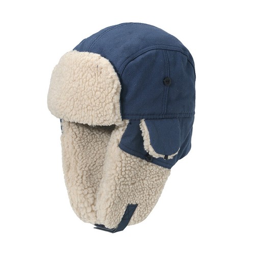 Unisex Invierno Sherpa Sombrero Lona Trampero Sombrero Ruso A Prueba de Viento Oreja Solapa Gorra Retro - Imagen 9 de 15