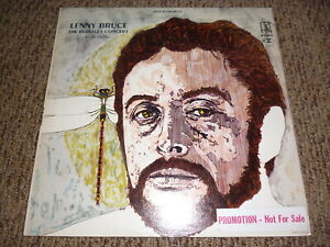 LENNY-BRUCE-Berkeley-Concert-2-LP-Vinyl-Record-Album-WHITE-LABEL-PROMO-Zappa