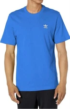 adidas Originals Men's Trefoil Essentials T-Shirt Bluebird Size M