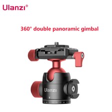 Ulanzi U-70 Creative Metal Dual Cold Shoe Tripod Ball Head with Quick Release