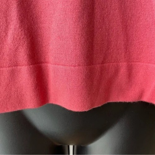 Jones New York Signature Petite Silk + Cashmere Coral Short Sleeve Sweater S - Picture 5 of 10