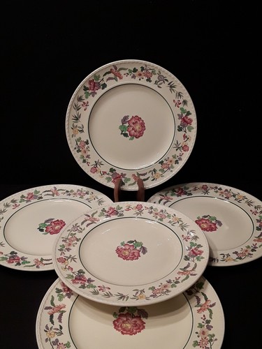 WEDGWOOD COLONIAL HARLECH 10.5 INCH DINNER PLATES LOT 5 - Picture 1 of 10
