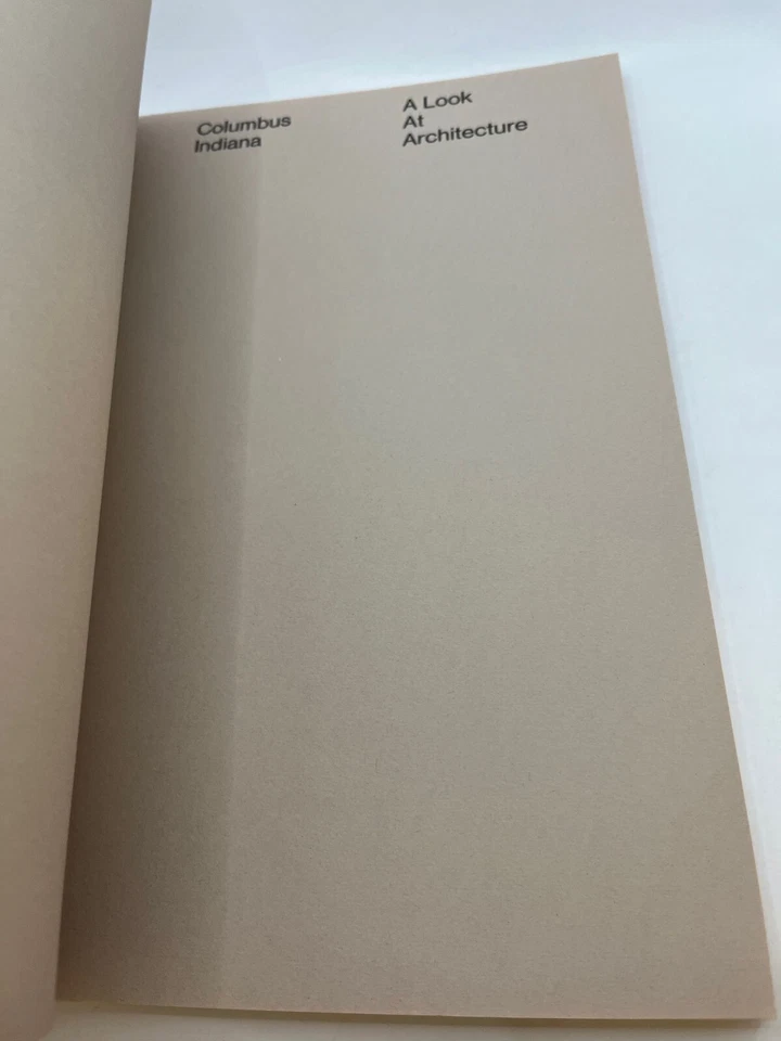 A Look At Architecture-Columbus Indiana 1860-1978 PAUL RAND typography design Foto 3 de 4