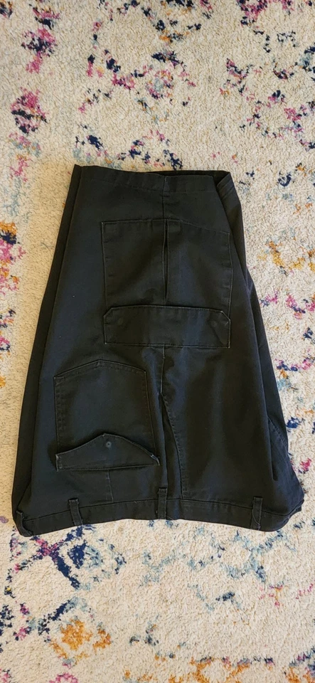 Red Kap Work Shorts Cargo Pockets Polyblend Industrial Uniform PT66 Black - Image 4 of 4