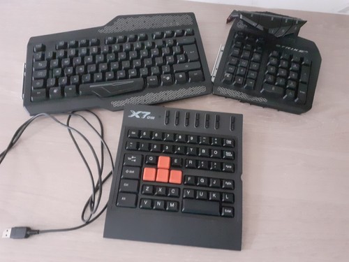 RARE Mad Catz Strike 5 RGB Gaming Keyboard S.T.R.I.K.E. 5 & x7 g100 board