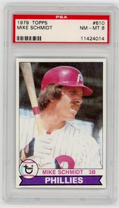 MIKE SCHMIDT 1979 TOPPS #610 PSA 8