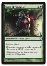 Curse of Predation #140 (LP) Commander 2013 C13 Magic MTG