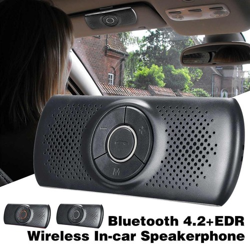 Wireless Bluetooth Car Kit, Handsfree Speakerphone Multipoint Sun Visor Speak... - Photo 2/8