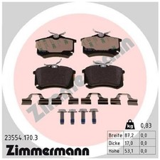 Satz Bremsbeläge Bremsklötze hinten für Peugeot 308 1 4A CC 4B SW 4E id78158