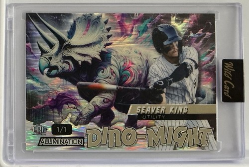 🔥 ⚾️ Seaver King #DMTRI2-SK💥2024 Wild Card Alumination Dino-Might 1/1 ⚾️🔥