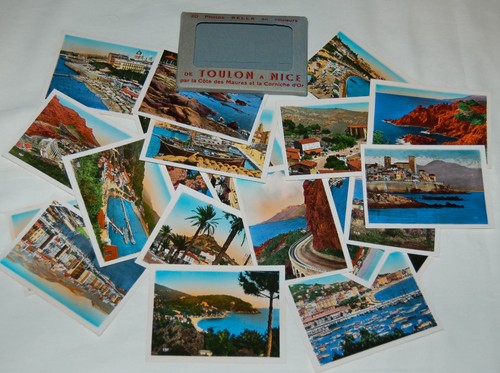 VINTAGE Postkarten Echt Foto Miniatur Toulon schön gedruckt in Frankreich 50er Jahre RAR - Bild 7 von 9