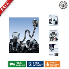 13" Gooseneck Car Phone Holder with Strong Suction for Ultimate Navigation Ease