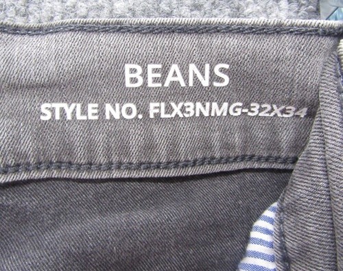 Mugsy Jeans Mens 32x34 Beans FLX3NMG Gray Stretch Denim - Bild 4 von 6