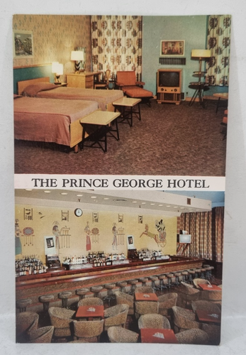 1960's Vintage Postcard THE PRINCE GEORGE HOTEL Toronto Canada