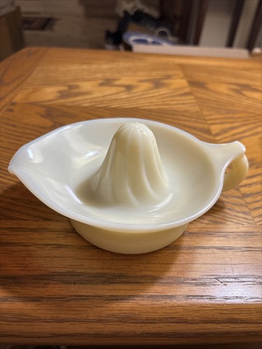 Vintage Uran Gelb Glas Entsafter Leuchtet!