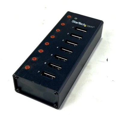 New StarTech 7-Port 3.0 Metal USB Hub ST7300U3M w/PSU (VS)
