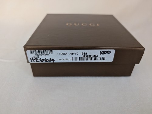 Authentische Gucci Geschenkbox Aufbewahrung Karton Braun Gold Logo 5,25" x 5,25" x 2" - Bild 8 von 15