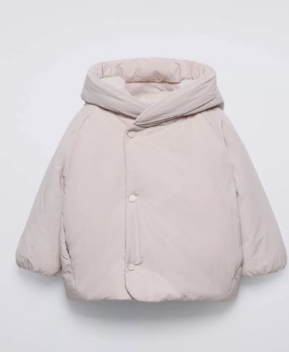 Zara Neu mit Etikett gefütterter Pelz Plüschfutter Mantel Jacke Größe 9-12 Monate