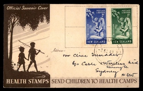 Mayfairstamps New Zealand FDC 1949 Health Stamps Nurse and Girl First Day Cover