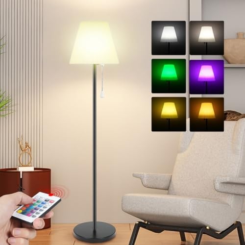 Outdoor Floor Lamp Solar Powered Outdoor Lamps for Patio Waterproof, - Picture 2 of 8