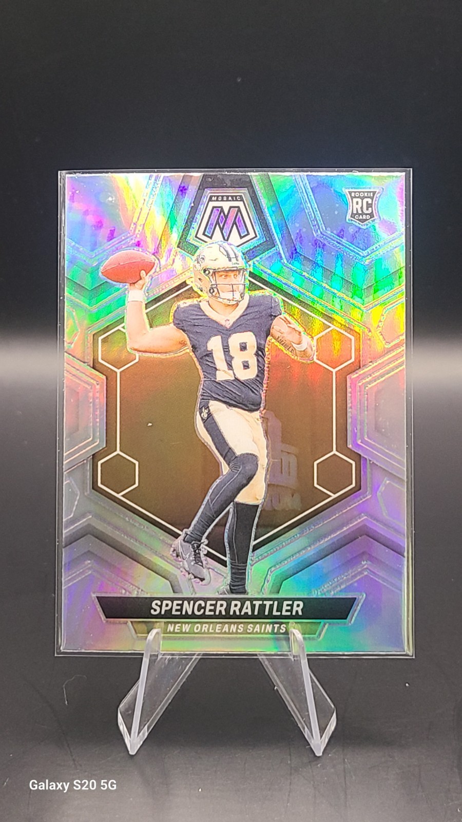 2024 Panini Mosaic - Rookies Spencer Rattler #393 Silver Prizm (RC)