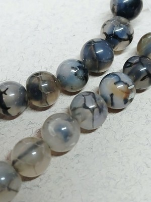 8mm Snake Skin Agate 15'' Bead Strand