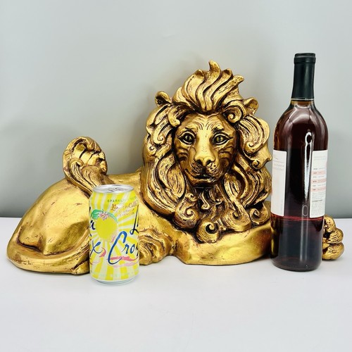 MCM frühe KAY FRANZÖSISCHE Freeman McFarlin LÖWE SKULPTUR STATUE 20" Blattgold NEUWERTIG! - Bild 4 von 24
