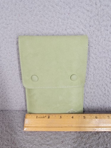 Autentica Van Cleef & Arpels vera collana verde scamosciato borsa da viaggio - Foto 7 di 11