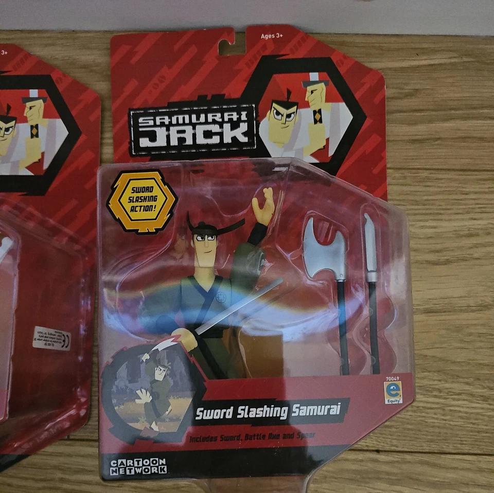 x4 job lot boxed x2 Samurai Jack BATTLE ARMOR  x1 samurai x1 scared cartoon net - Image 4 of 4