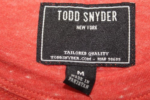 TODD SNYDER NEW YORK LANGARM MELIERTES T-SHIRT "CAYENNE HEATHER" GRÖSSE MEDIUM MIT ETIKETT - Bild 3 von 3