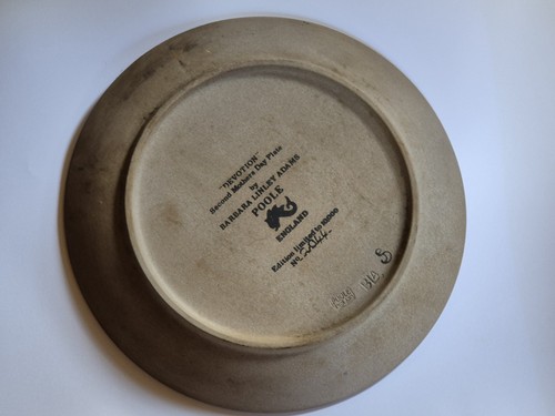 Poole Pottery “Devotion” Plate. Mother & Ducklings.Barbara Linley Adams 1980 - Foto 3 di 13