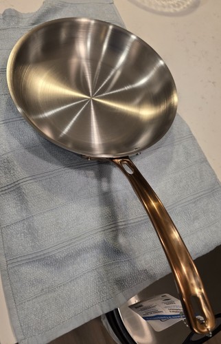 Viking 10 Zoll 3-lagig Edelstahl Kupfergriff Omelett Pfanne/Bratpfanne Neu