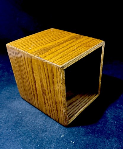 Vintage handgefertigte Massivholz quadratische Tissue Box Abdeckung passt Standard Kleenex Box - Bild 7 von 12