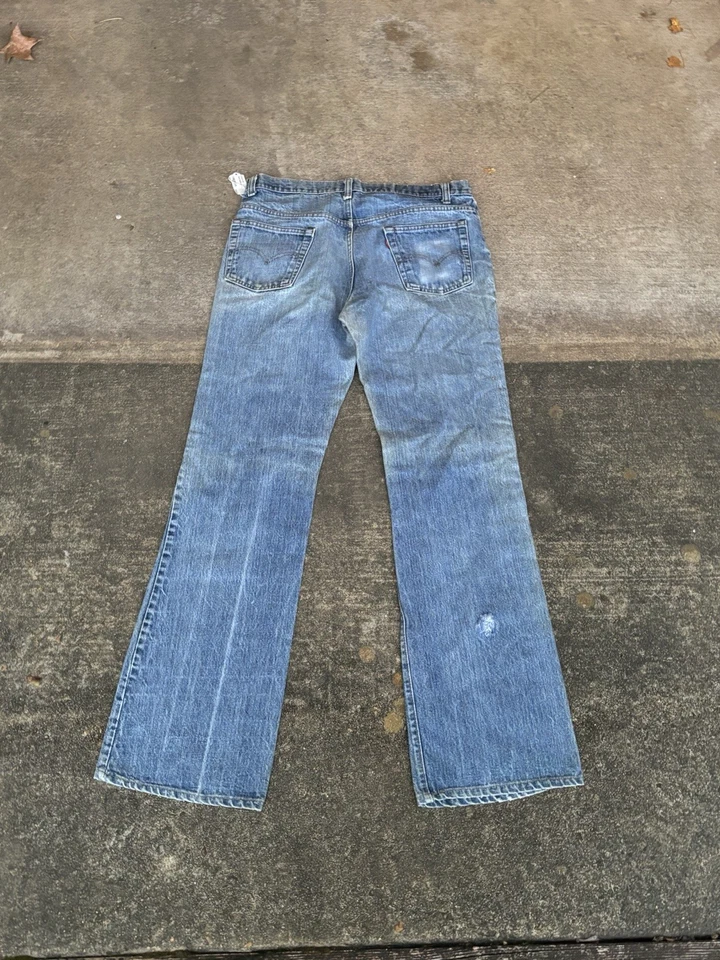 Levi’s Red Tab Bootcut 517 años 70 bonito lavado garra cremallera 32x30 ¡limpio! Foto 2 de 4