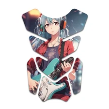 Fish Bone Tank Pad Anti Slip Protector Sticker TP111 3601708 Anime Guitar Girl