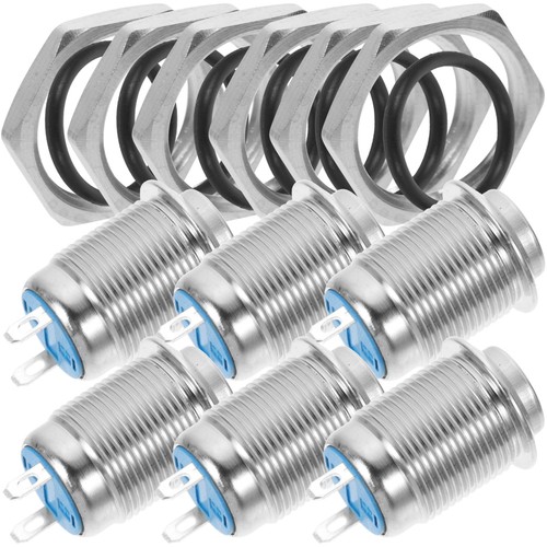 Interruptor pulsador de 12 mm para modificación y control automotriz 6 piezas - Imagen 7 de 12