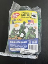TimMee Plastic Army Men - Green 48pc Toy Soldier Figures - Made in USA