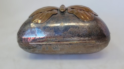 Boho Hippie Kunsthandwerk gemischt Metall Schmetterling massiv aufklappbar Schultertasche Messing Art. - Bild 16 von 22
