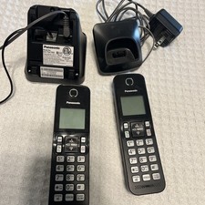 Panasonic KX-TGC350B Cordless Phone Black, 1.6" Display