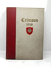 1918 Crimson Ripon College Yearbook Ripon, Wisconsin ..  Nice