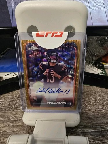 2024 Topps Chrome - Rookie Autographs Caleb Williams Gold Wave Parallel/50